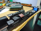 Looking back at hooking up a small camera to a train flat car and going thorough the model railroad.