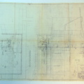 A 1944 James Leffel Water Wheel blueprint drawing showing a Woodward size D governor.