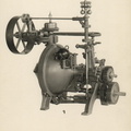 A Woodward factory photograph of the size D vertical compensating water wheel governor