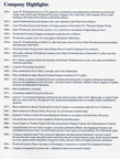 Company Highlights.