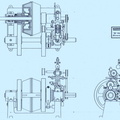 The Woodward"size B" horizontal compensating water wheel governor.