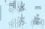 The Woodward"size B" horizontal compensating water wheel governor.