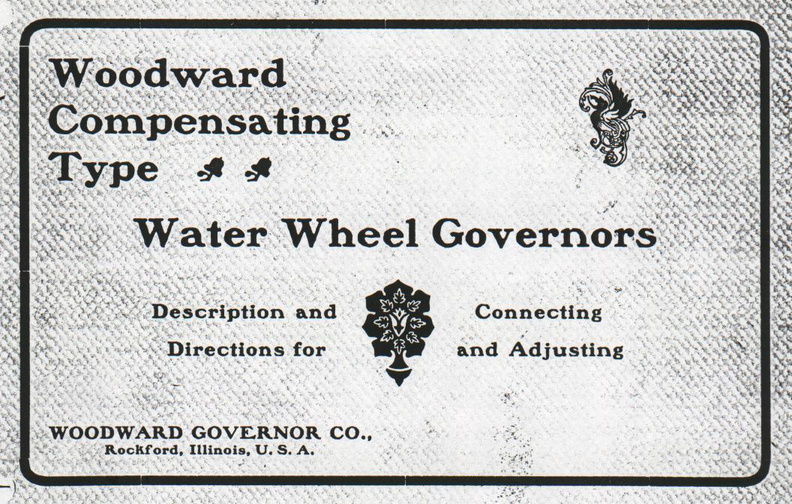 The Woodward horizontal compensating water wheel governor operating & maintenance manual..jpg