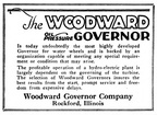 The new Woodward Oil Pressure Turbine Water Wheel Governor, circa 1912.