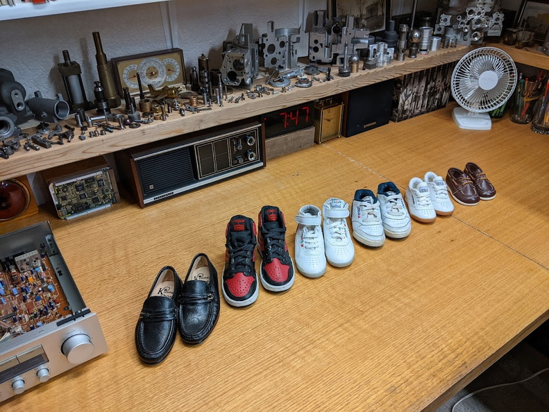 After working over 43 years, time to display the collections.