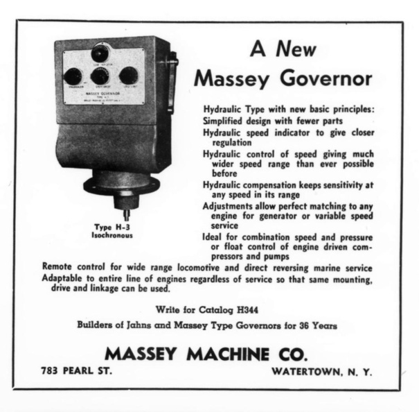 A New Massey Governor.