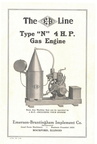THE E-B LINE TYPE ''N'' 4 H.P. GAS ENGINE.