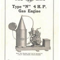 The E-B Line Type "N" 4 H.P. Gas Engine.