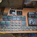 The completed train control panel installed.