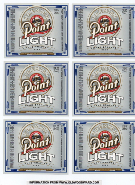 The second attempt to sell a Point Light Beer.  