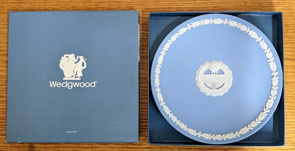 The Woodward Wedgwood plate.