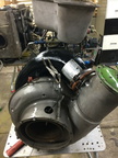 SOLAR T-41M-5 GAS TURBINE WITH WOODWARD FUEL CONTROL FROM 1959.    WOODWARD FUEL CONTROL SHOWN.  2