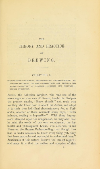 THE THEORY AND PRACTICE OF BREWING.  CHAPTER 1.
