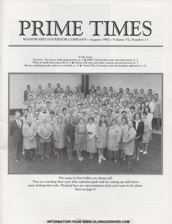 A Woodward Prime Mover Control Plant News History Project.