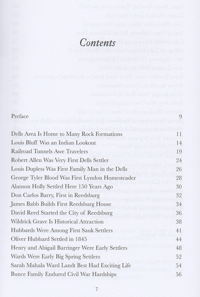 Contents.  All pages credit Ross M. Curry.