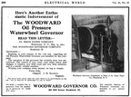 Elmer Woodward's new hydraulic governor developed and patented in 1912.