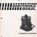 Woodward Overspeed Governor Manual Number 33162A.