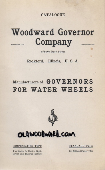 Documenting the evolution of the Woodward governor.