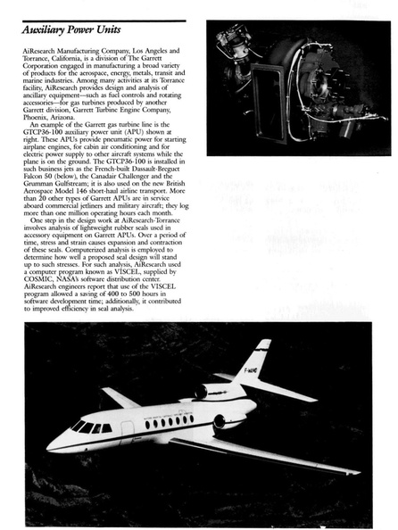 AiResearch Manufacturing Company's APU gas turbine engine history..jpg