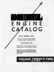 DIESEL ENGINE CATALOG FOR 1958.