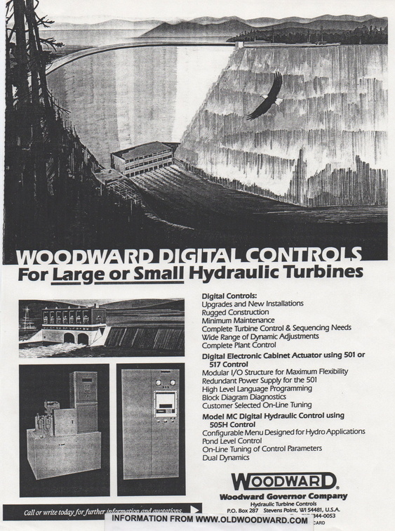 Documenting the evolution of the Woodward governor systems.  3