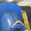 The right end of the James-Leffel Turbine Water Wheel Unit.