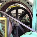The original Allis-Chalmer generator no longer used (inside windings pulled away).