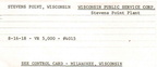 The Woodward Governor Company's governor serial number card file record.