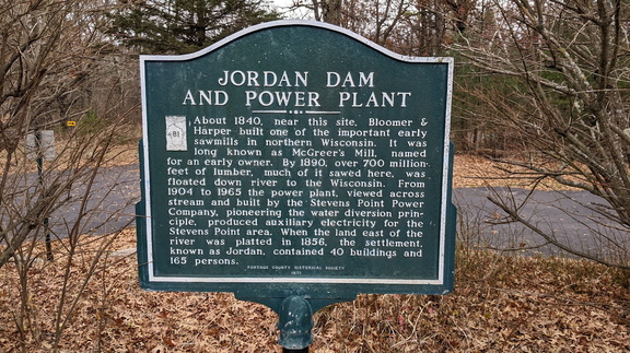 THE JORDAN DAM AND POWER PLANT PLAQUE.