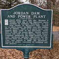 THE JORDAN DAM AND POWER PLANT PLAQUE.