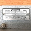 The Woodward 2301 series control board name plate data.