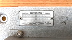 The Woodward 2301 series control board name plate data.