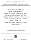 GM GENERATOR SET MAINTENANCE MANUAL.