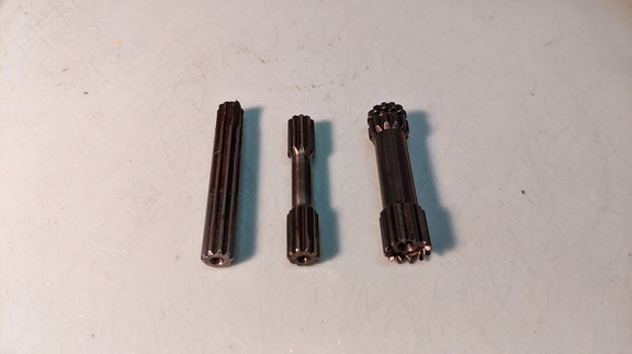 On the right is a small Woodward governor drive shaft compared to this governor type.