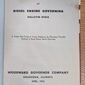 DIESEL ENGINE GOVERNING FROM 78 YEARS AGO.