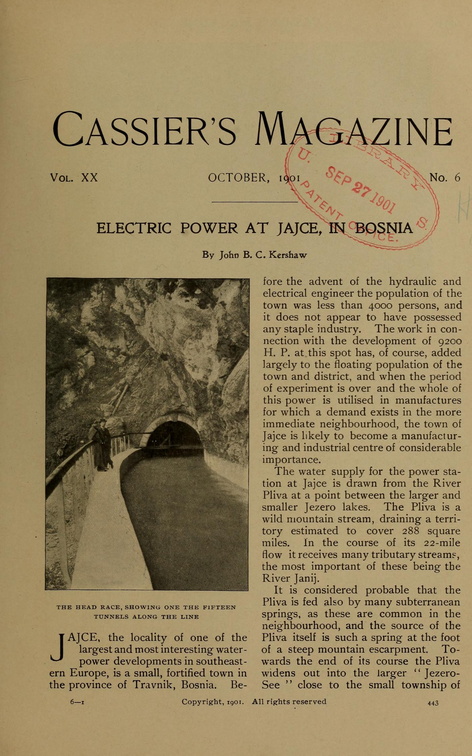 ELECTRIC POWER AT JAJCE BOSNIA.