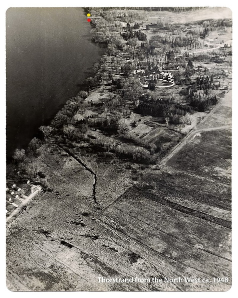 The two lakeside Johnson properties developed over the years.