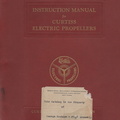 Instruction Manual for Curtiss Electric Propellers.