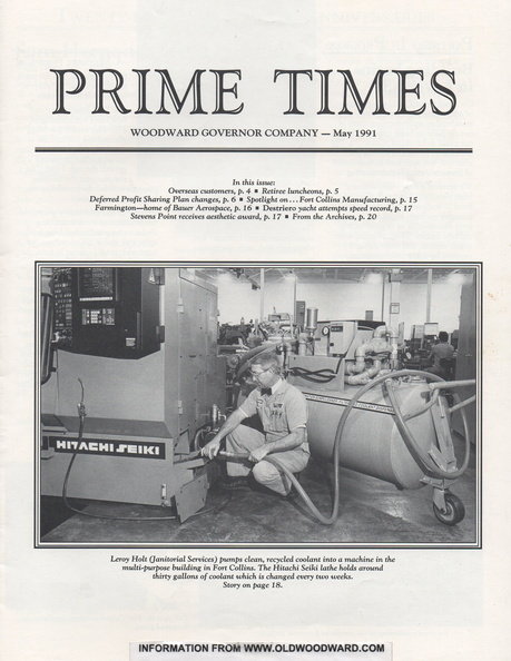 A Woodward Prime Times History Project.