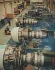 The massive Rolls-Royce RB-211 jet engines.