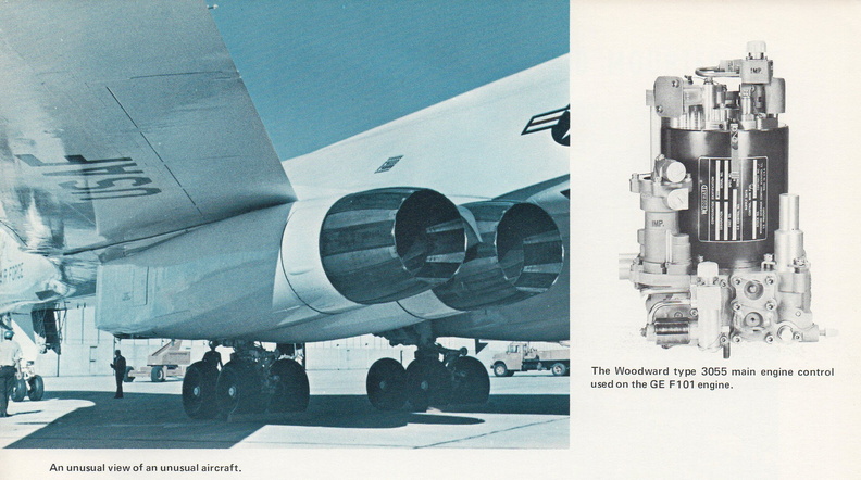 The Woodward type 3055 main engine fuel control used on the GE f101 jet engine.