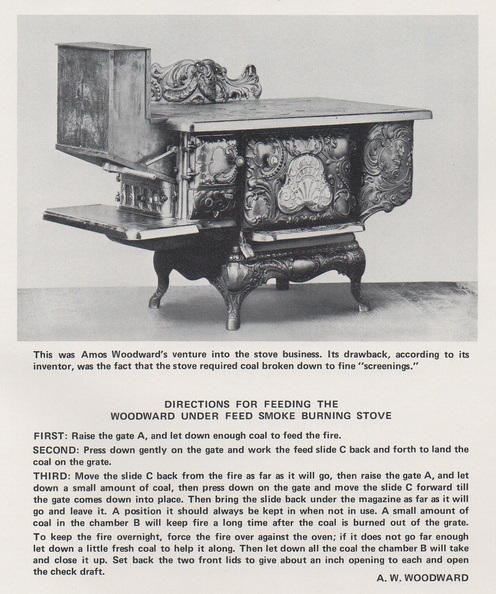 Amos Woodward's venture into the stove business, circa 1904.