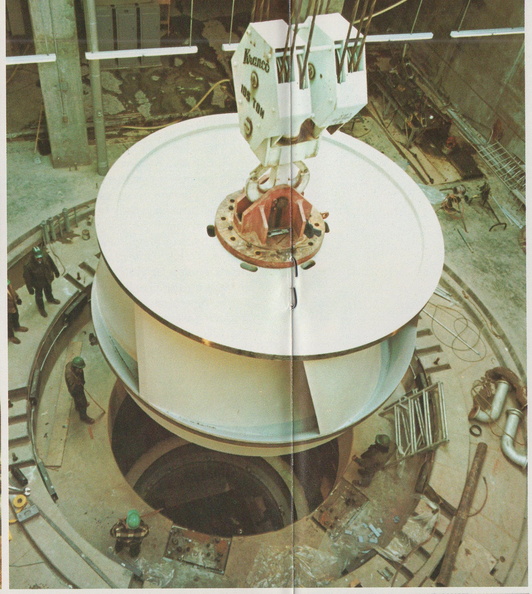 The 68-ton pump turbine runner unit.