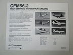 CFM56-2 gas turbine engine history.