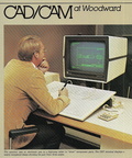 The CAD/CAM computer system at Woodward.