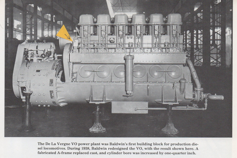 The De La Vergne VO diesel-electric engine equipped with the Woodward UG8 governor system.