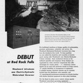 An ad for the first Woodward Electric-Hydraulic Turbine Waterwheel Governor, circa 1961.