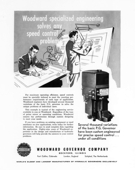 The Legacy Woodward PG Governor, circa 1959.