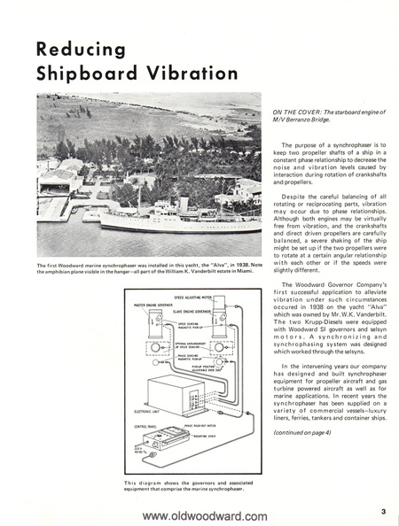 Page 3.  Reducing shipboard Vibration.