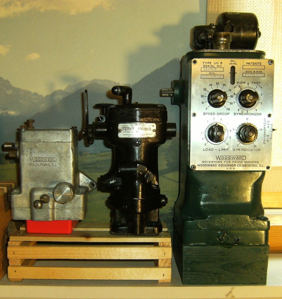 The Woodward type PM, PSG, and UG8 governor units in the old Woodward collection..jpg
